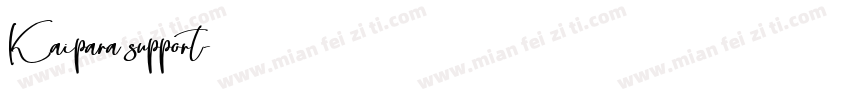 Kaipara support字体转换